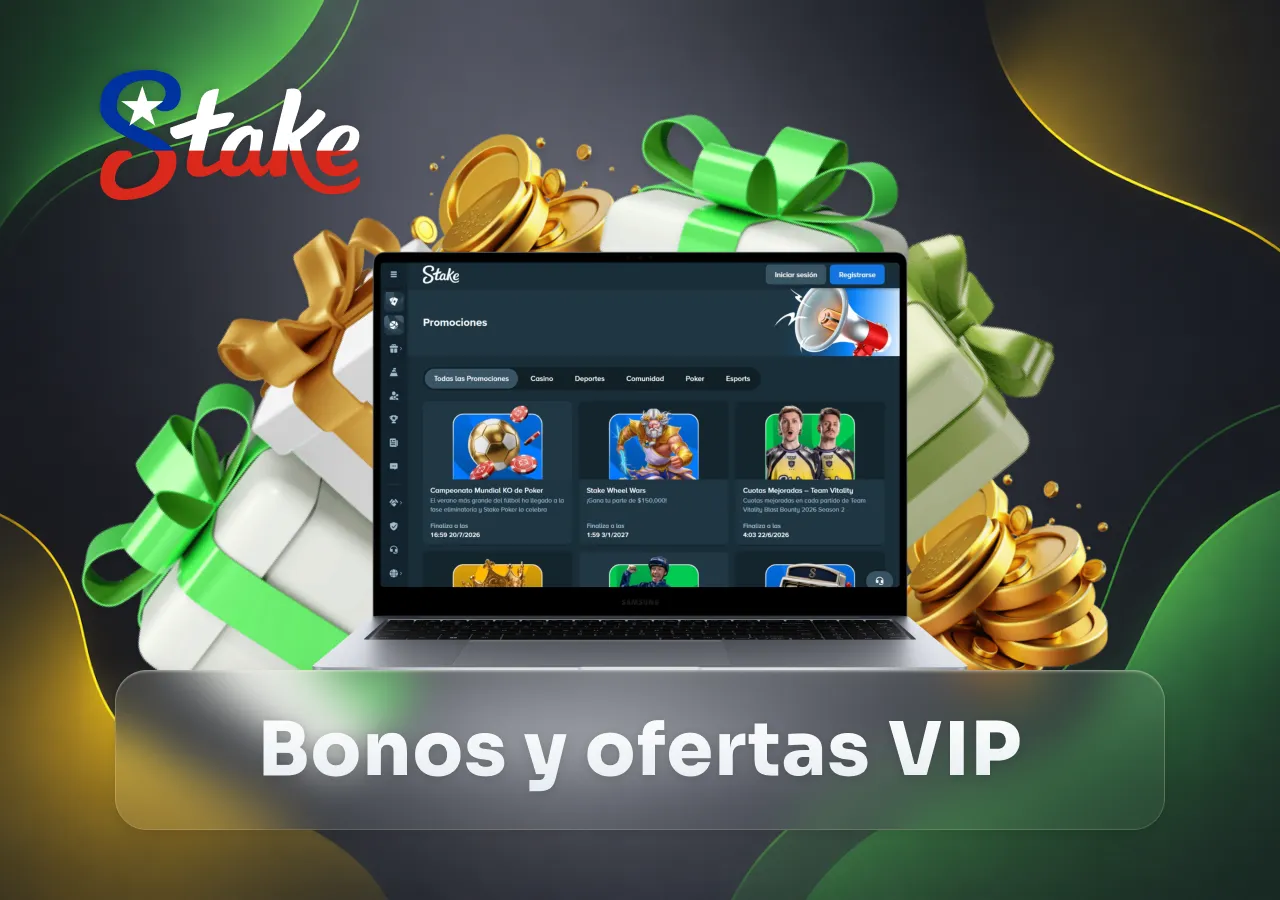 Bonos y ofertas VIP de Stake Casino Chile